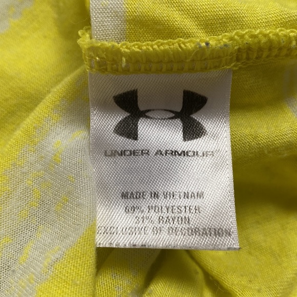 πHPπ Under Armour SS Top π Yellow & White - Picture 10 of 10